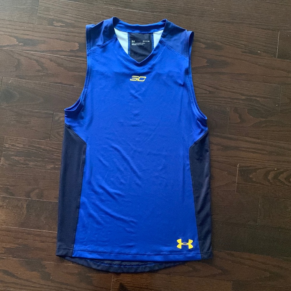 Mens Stephen Curry Fitted Workout Tank Top